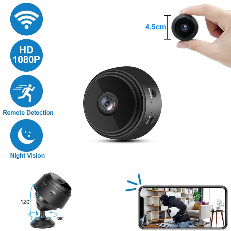 A9 Mini Camera 1080P HD ip camera Night Version Voice Video Security Wireless Mini Camcorders surveillance cameras wifi Camera - Avinser.