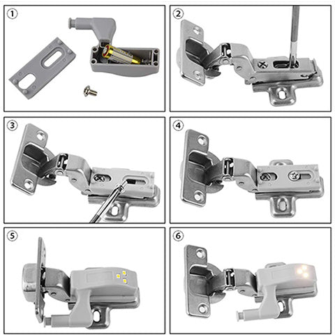 Led com dobradiça interna