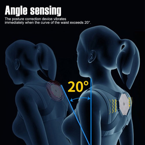 2021 Smart Posture Corrector Intelligent Sensor Vibration Reminder Adjustable Brace Straightener Correction Trainer Back Support - Avinser.