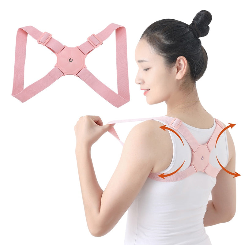 2021 Smart Posture Corrector Intelligent Sensor Vibration Reminder Adjustable Brace Straightener Correction Trainer Back Support - Avinser.